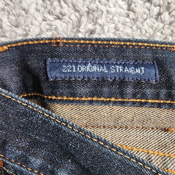 Lucky Brand Mens Jeans 34x29 221 Original Straight Dark Wash - Picture 8 of 9